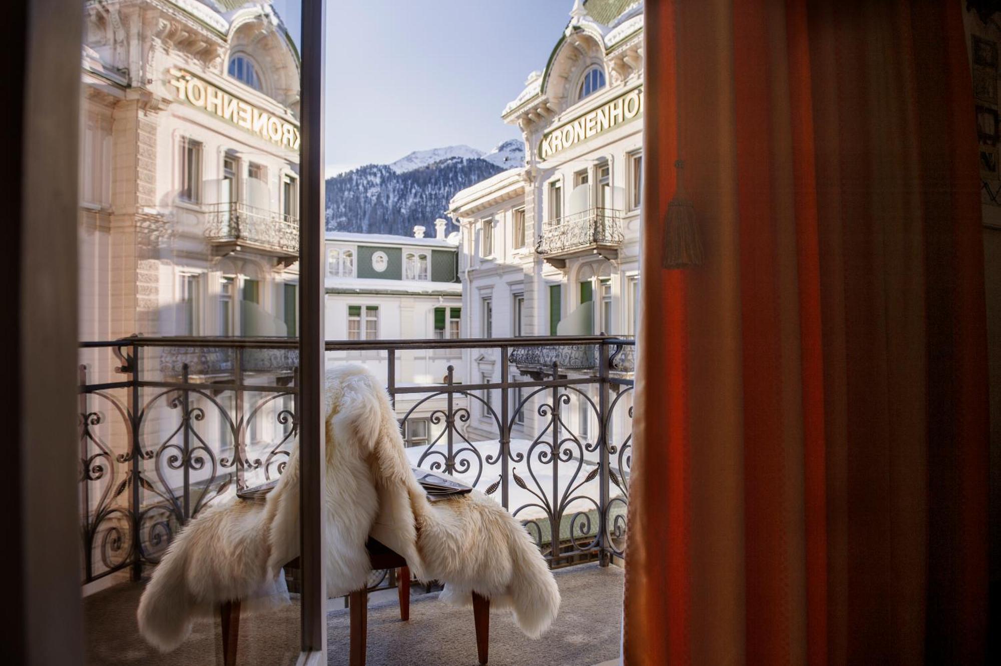 Grand Hotel Kronenhof Pontresina Exteriör bild